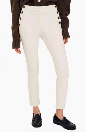 Derek Lam Kelis Ankle Straight Leg Sailor Pants In Tan
