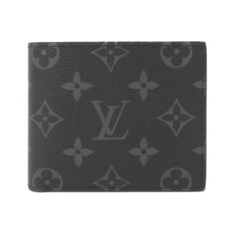 Louis Vuitton Black Coated Canvas Wallet (Bi-Fold) (Pre-Owned)