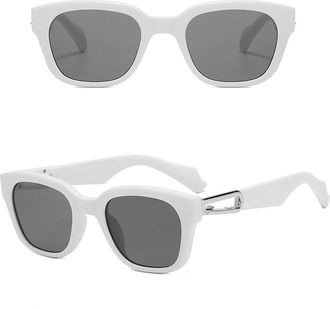 Generic Sun Glasses For Women Stylish Shape UV Men For Women Sun glass Female Sunglass,White Gray 2026