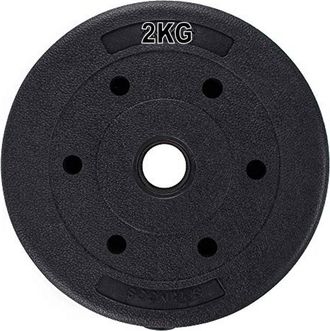 Trade Shop Trade Shop - Coppia Dischi Dummbell Pesi Disco Per Bilanciere Manubri Da 2 Kg Bodybuilding