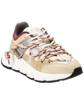 Versace Suede & Mesh Sneaker