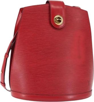 Louis Vuitton Pre-owned Bucket Bag - Dames - Vintage Tas - Rood - ONE Size - Leer - Vintage