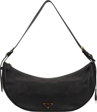 Prada Schoudertassen - Dames - Schoudertassen - Zwart - ONE Size - Leer - Tassen