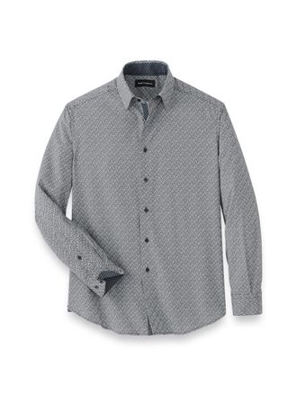 Paul Fredrick Performance Stretch Chevron Casual Shirt