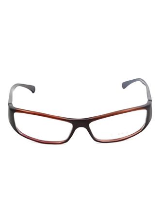 Starck Paris Zonnebril met rechthoekig montuur - Bruin