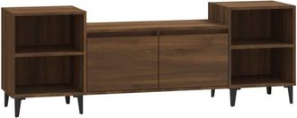 vidaXL Vidaxl - Mobile tv Rovere Marrone 160x35x55 cm in Legno Multistrato