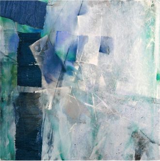 Schubiger M&ouml;bel Bildsystem Abstrakte Komposition - T&uuml;rkis + Violett