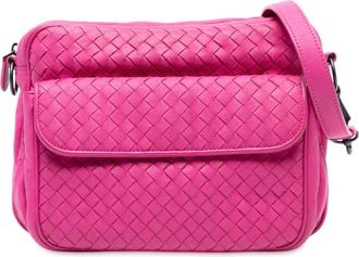 Bottega Veneta Pre-owned Bottega Veneta Nappa Intrecciato Front Pocket Messenger Bag PYZBCDDQ0JUW077S