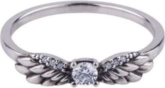 Pandora Sprankelende Engelen Vleugels Ring - Dames - Ringen - Grijs - 52 MM - Accessoires