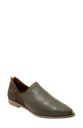 Bueno Beau Pointed Toe Loafer in Dark Green at Nordstrom, Size 10.5-11Us