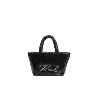 Karl Lagerfeld Tassen, Dames, Zwart, ONE Size, Nylon, K/Signature Soft SM Tote