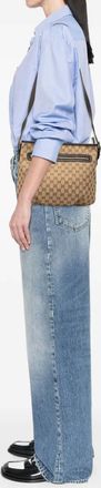Gucci 2000-2015 GG Canvas crossbody bag - Marrone