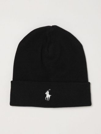 Polo Ralph Lauren Cappello beanie in cotone con logo Pony ricamato