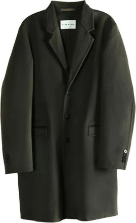 Givenchy Jas in wol en kasjmier - Heren - Mantel - Groen - M - Wol - Jassen