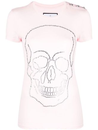 Philipp Plein T-shirt con decorazione - Rosa