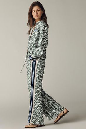 Maeve The Brooklin Tie-Front Printed Pull-On Pants by Maeve