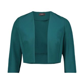 Vera Mont Bolero Jas - Dames - Jassen - Groen - Maat: 4XL Poliester