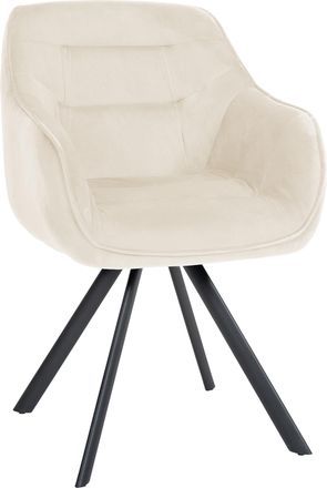 Clp Clp - Silla De Comedor Russel Crema Terciopelo