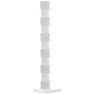 Opinion Ciatti Bookcase Ptolomeo - White - Lacquered steel - Designer Bruno Rainaldi