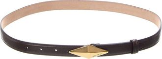 Jimmy Choo London Diamond Clasp Leather Belt