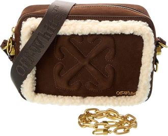 Off-white Medium Suede Camera Bag