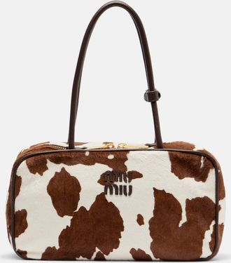 Miu Miu Borsa a spalla Beau in cavallino con stampa