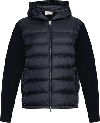 Moncler Padded Wool Zip-Up Hoodie Clothing