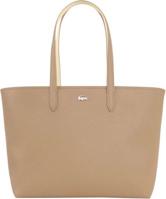 Lacoste Tassen, Dames, Beige, ONE Size, Anna Zipped Tote