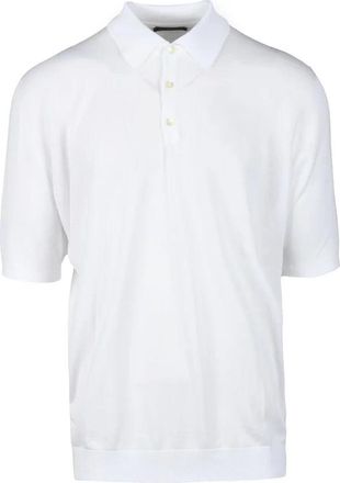 Hawico White Cotton Knit Polo