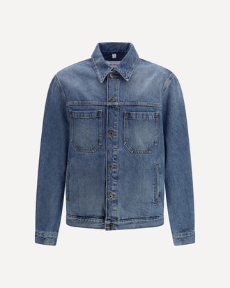Off-white Half Arrow Skate Denim Jacket Male XL
