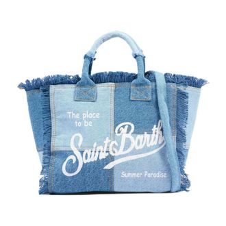 MC2 Saint Barth Tote Bags, female, Blue, Size: ONE SIZE Colette Hand Bag With Shoulder Strap