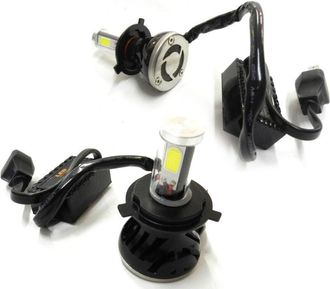 Trade Shop Trade Shop - Coppy Lampade Fari Ricambio Para Auto 4 Led 8s H4 Alta Luminosita Bianco Fred