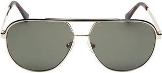 Guess 60mm Pilot Sunglasses in Gold at Nordstrom Rack