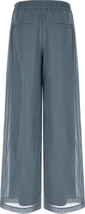 Brunello Cucinelli Womens Blue Cotton Casual Pants
