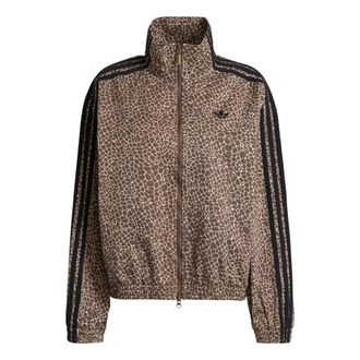adidas (WMNS) adidas Firebird Oversized Aop Denim Jacket Earth Strata Stone Khaki KD2815