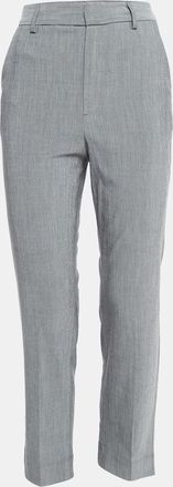 Ganni Ganni Grey Stretch Crepe Formal Trousers