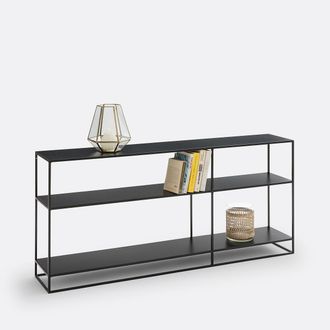 La Redoute Interieurs Lage boekenkast, staal metaal, 2 functies, MIVA