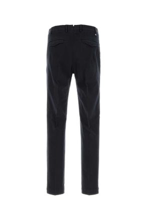 Pantaloni Torino Mens Midnight Blue Stretch Cotton Pant Exterior: Elastane Pantaloni Trousers
