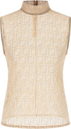 Fendi Ff Tops Beige