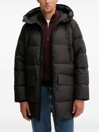 Marc O'Polo hooded zip coat - Zwart