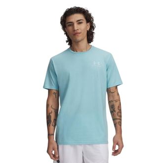 Under Armour Heren Sportstijl Borstlogo T-Shirt (Blauw Haze)