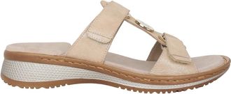 Ara Beige Hawaii Damessandaal - Dames - Sleehakken - Beige - 37 EU - Schoenen
