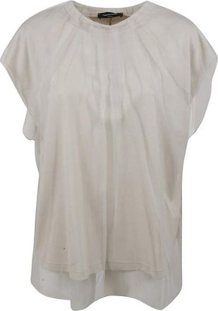 Fabiana Filippi Tops, Dames, Beige, S, Sleeveless Top