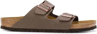 Birkenstock Sandalen met dubbele bandjes- smalle pasvorm - Dames - Sandalen - Bruin - 36 EU - Leer - Schoenen