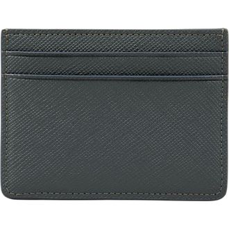 Sandro Reconstituted leather cardholder in Steel at Nordstrom