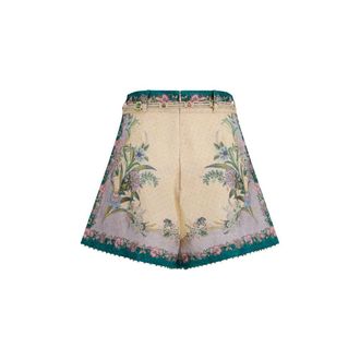 Zimmermann Womens Multicolor Linen Bermuda Shorts