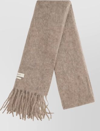 Jacquemus mohair alpaca fringed scarf