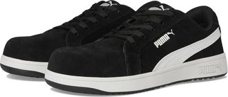 Puma Womens Puma Safety 640115 Sneaker Black Iconic Suede Low Work Shoes ZOGG1898
