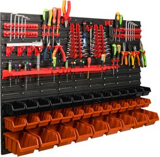 OEM Tablero De Herramientas Para Taller 117x78 Cm + 37 Cubetas