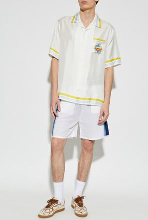 Casablanca Shorts With Logo, Mens, White